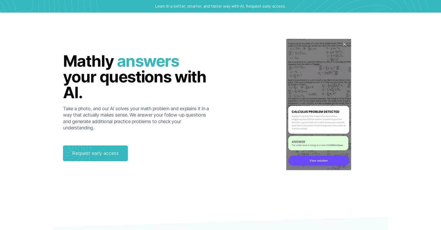 MathlyWebsite Screenshot