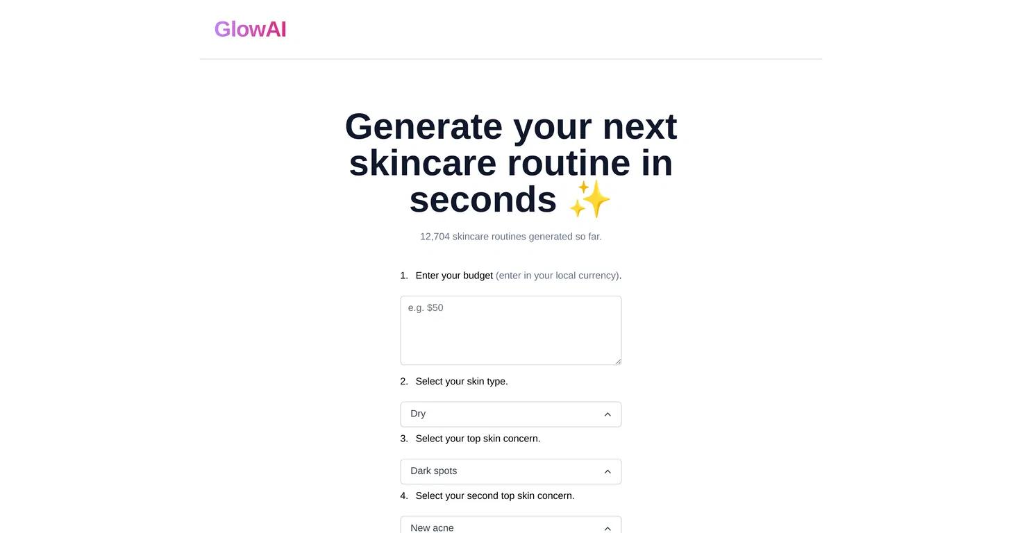 GlowAI Website