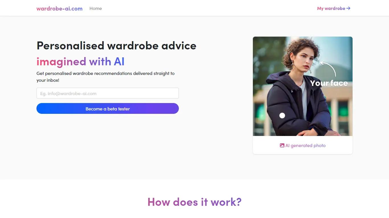 Wardrobe AI Website