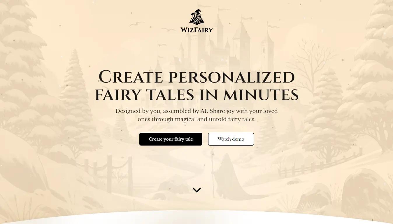 WizFairyWebsite Screenshot