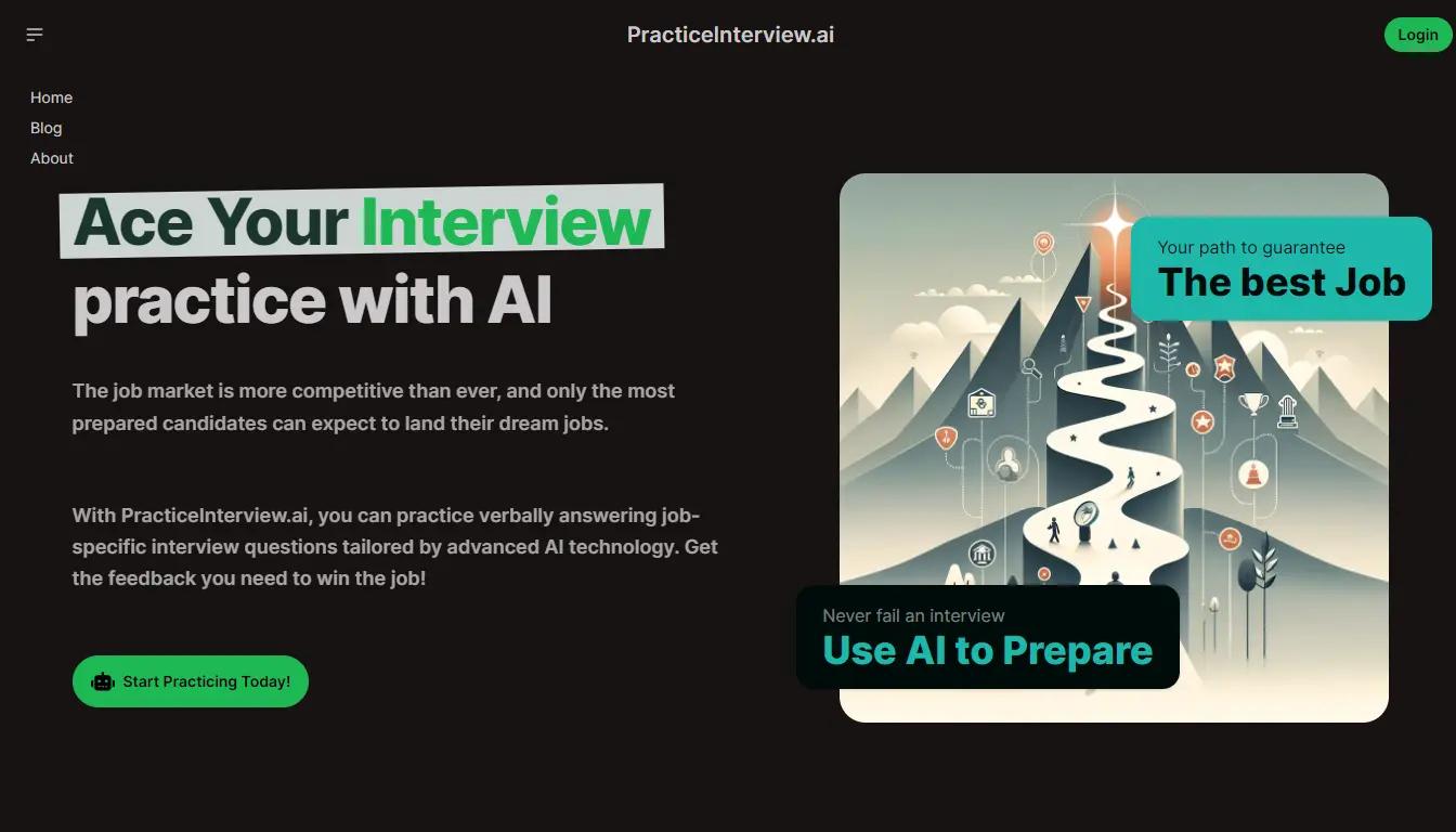 PracticeInterviewWebsite Screenshot