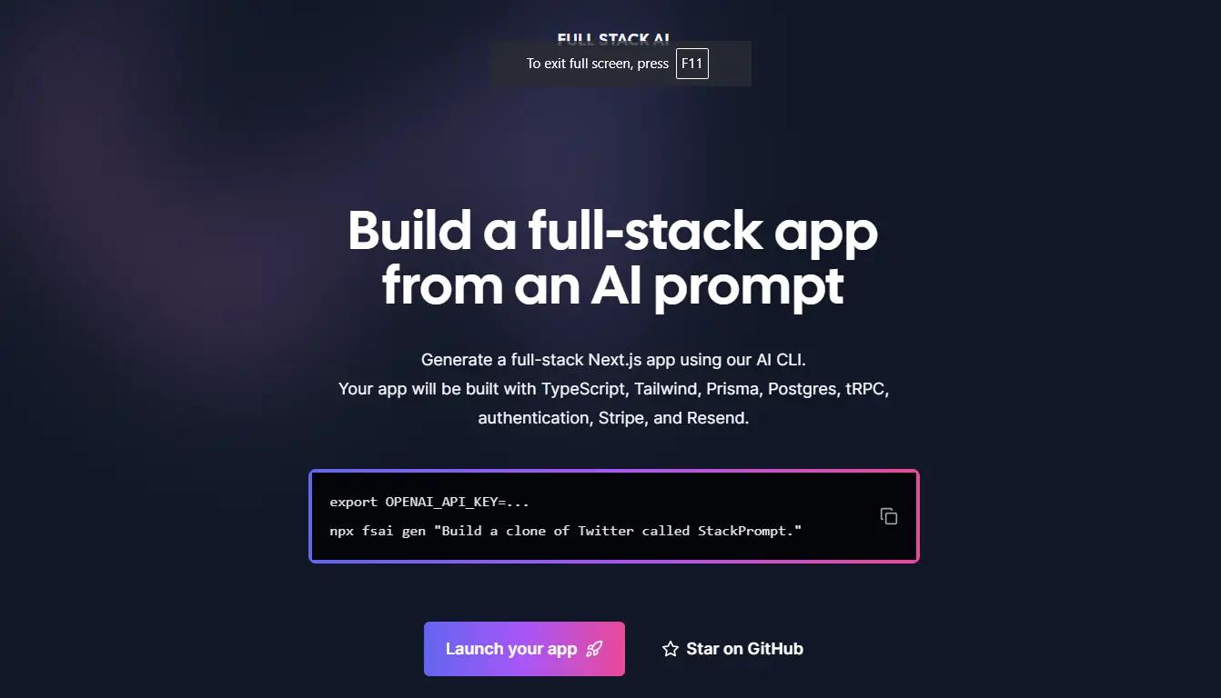 FULL STACK AI Website