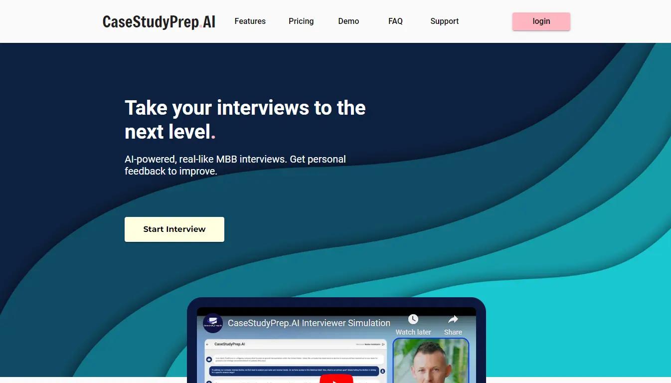 CaseStudyPrep.AI Website