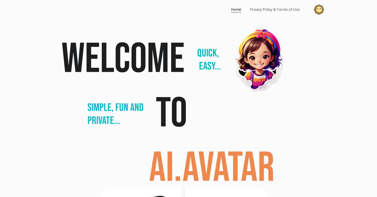 Avatar Website Screenshot