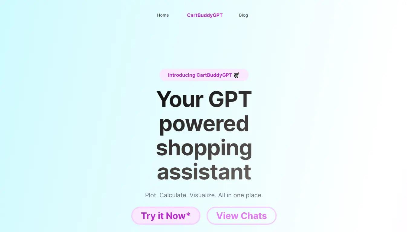 CartBuddyGPTWebsite Screenshot