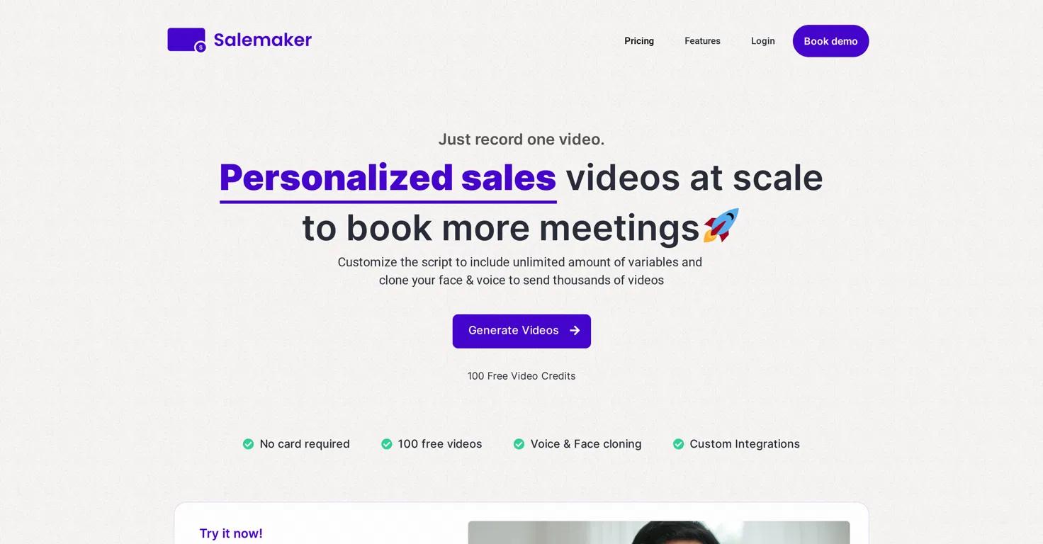 Salemaker Website