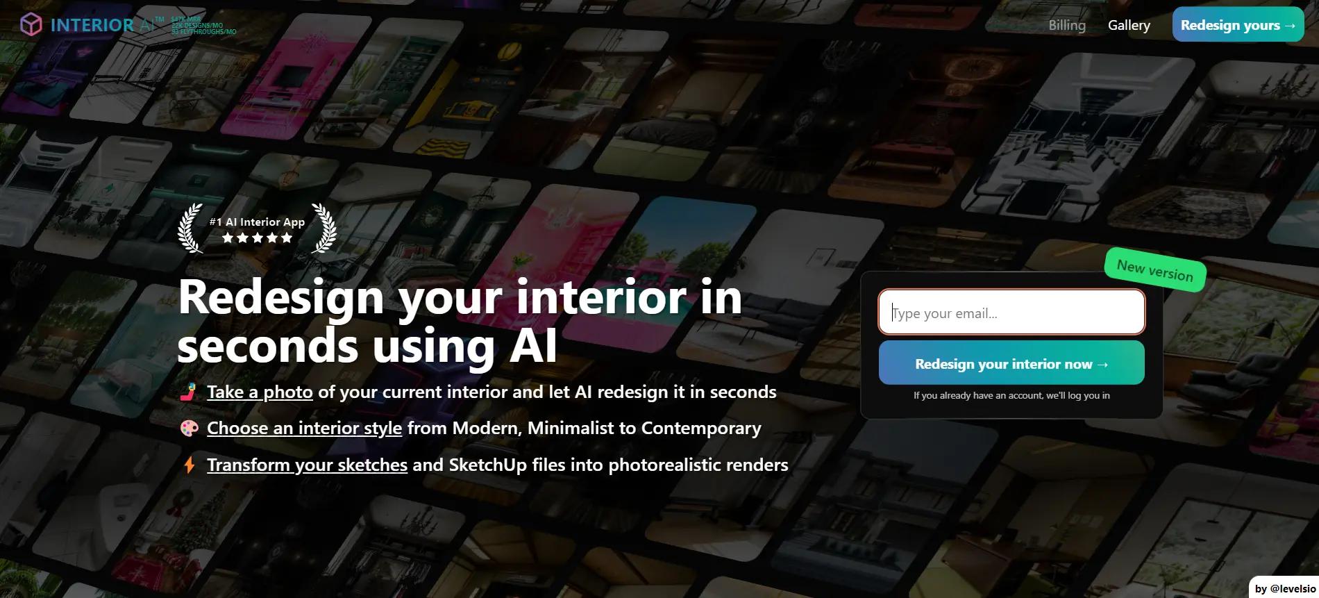 InteriorAIWebsite Screenshot