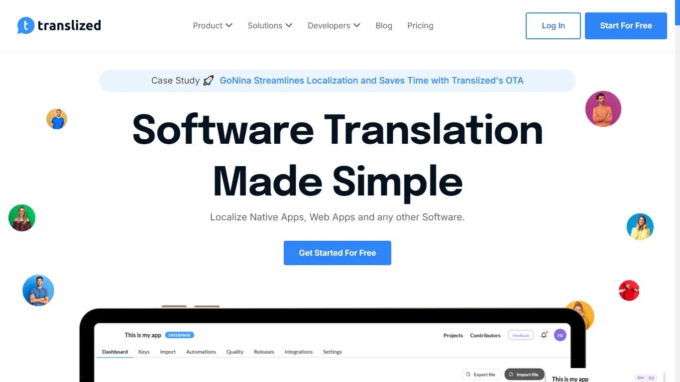 TranslizedWebsite Screenshot