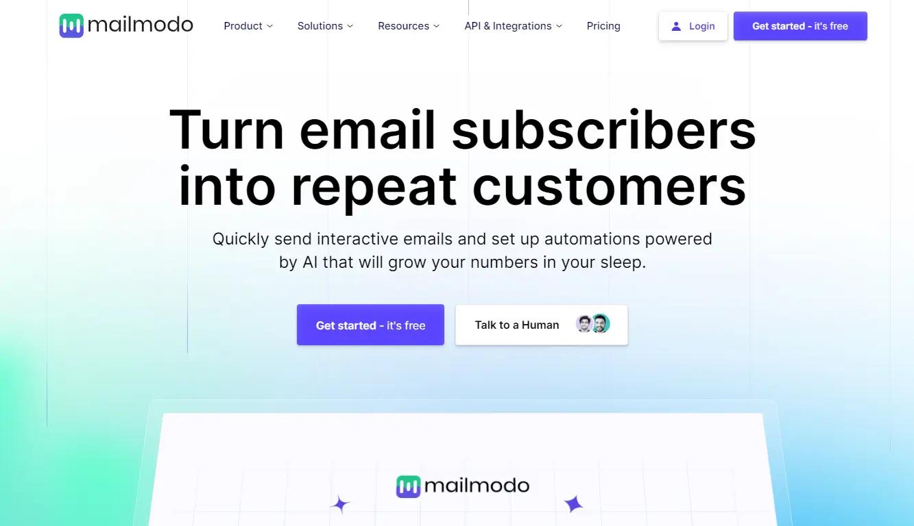 Mailmodo Website