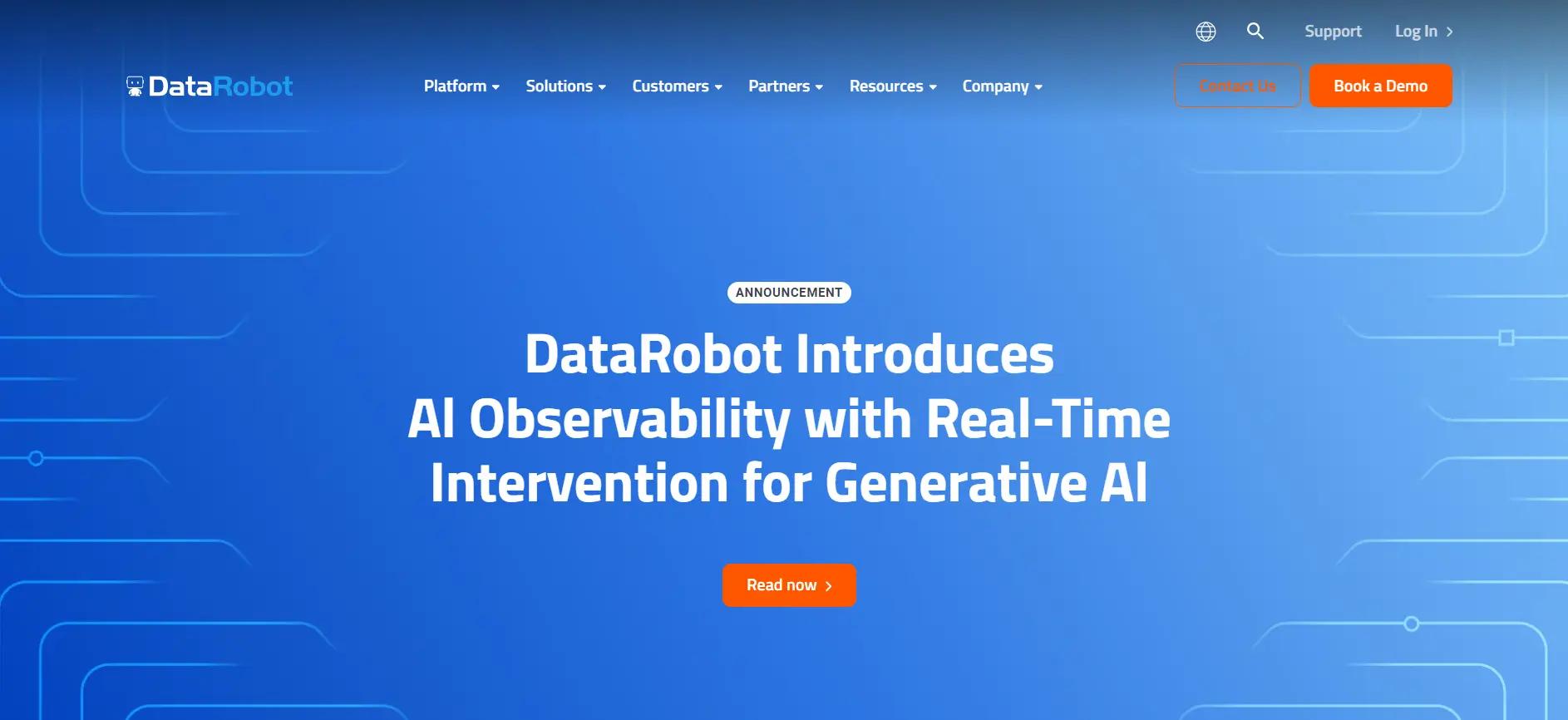 DataRobotWebsite Screenshot