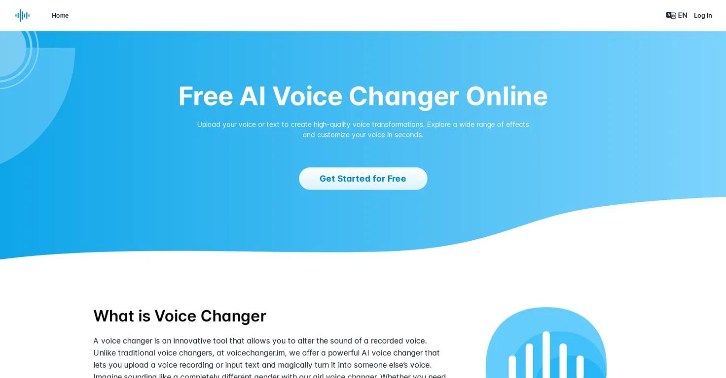 VoiceChangerWebsite Screenshot