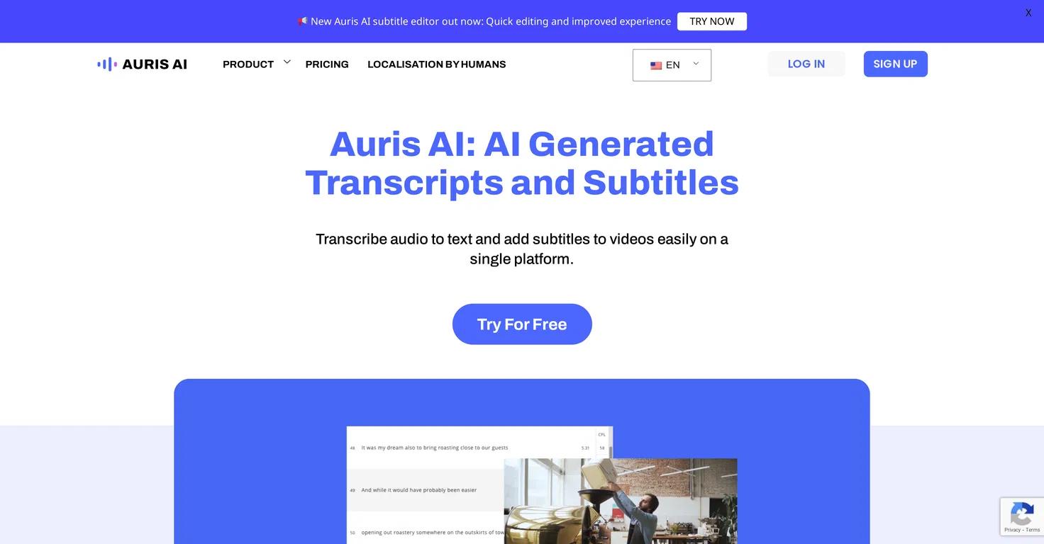 Auris AI Website