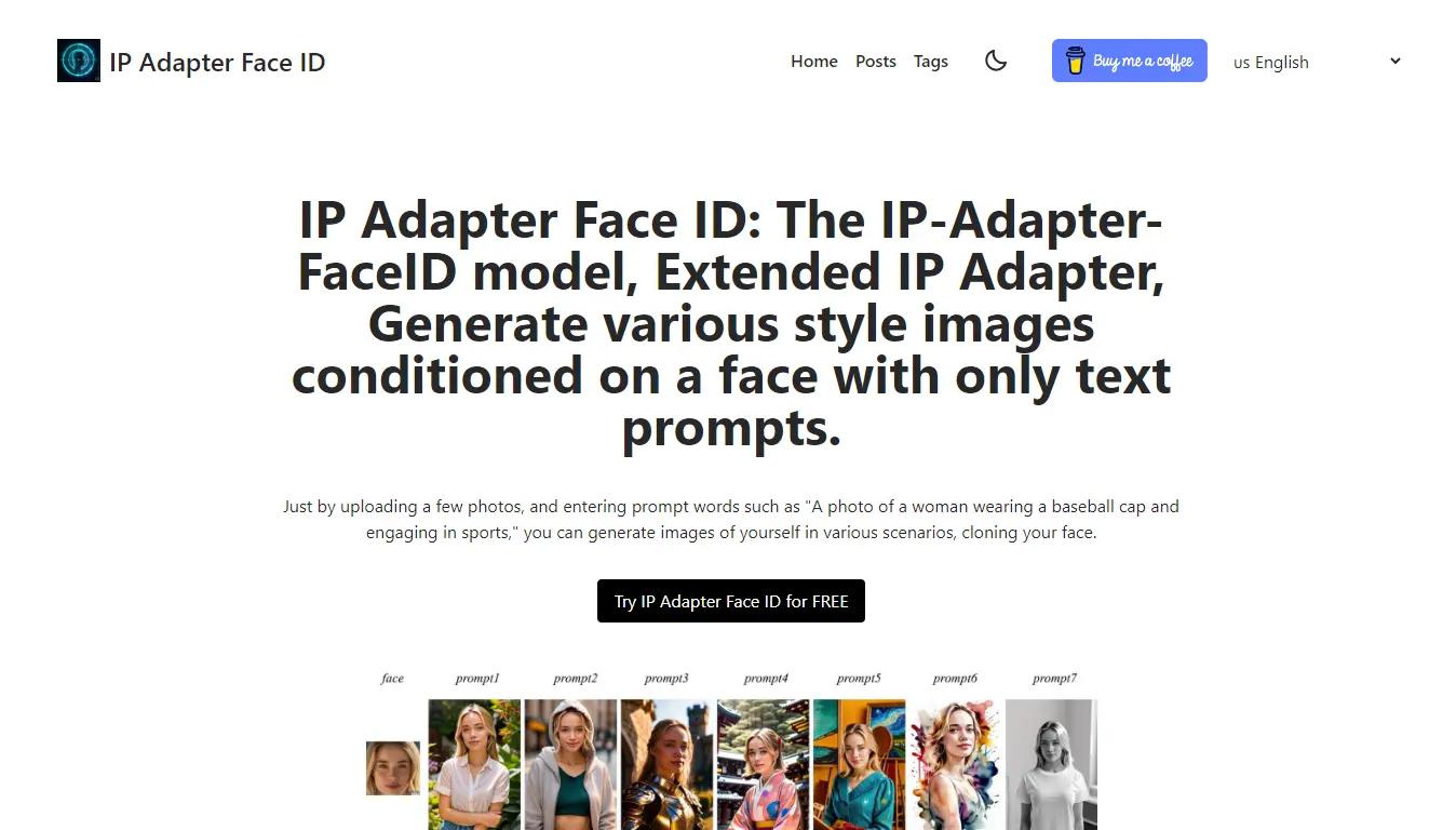 IP Adapter Face IDWebsite Screenshot