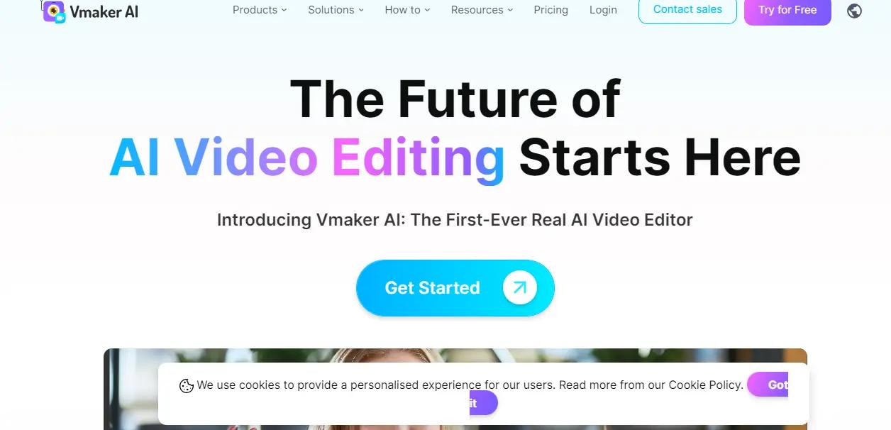 Vmaker AI Website