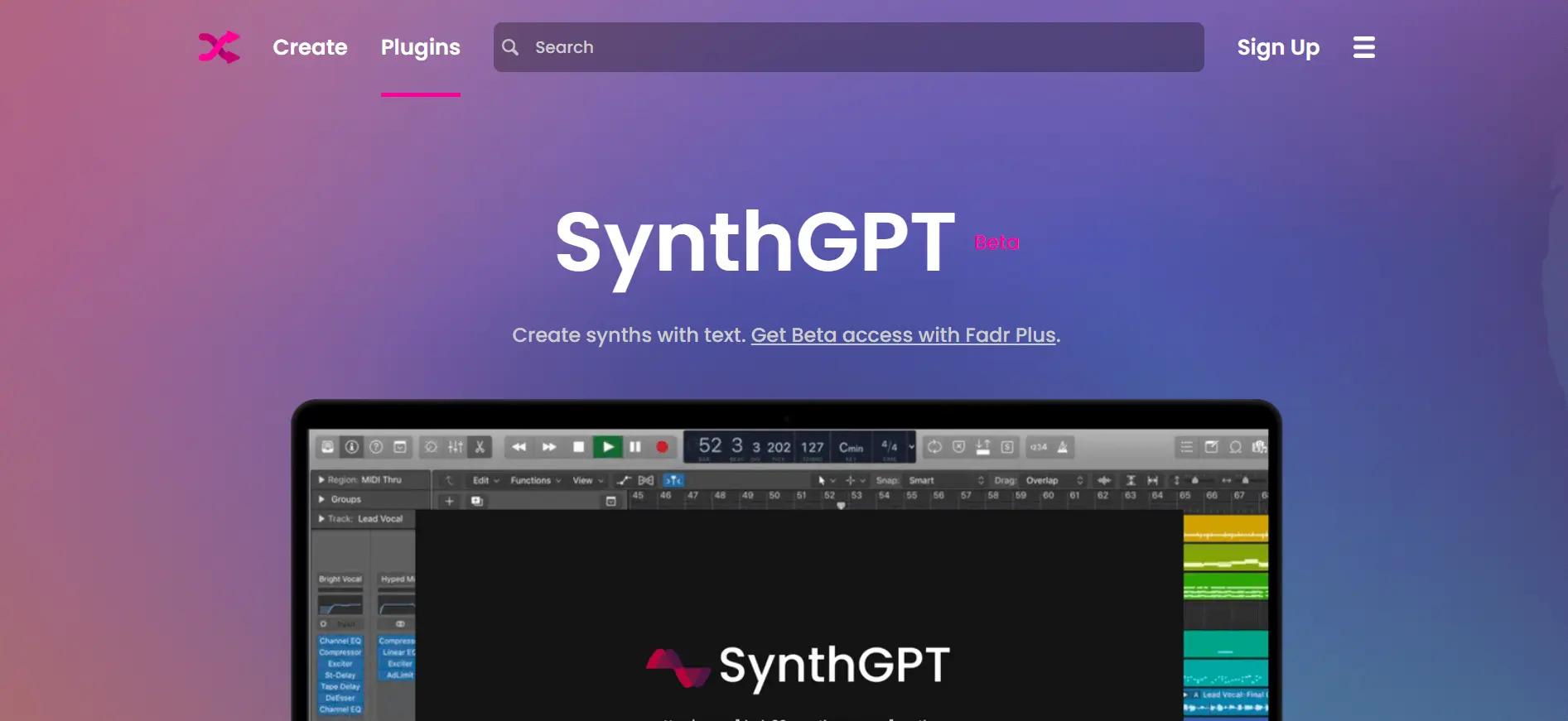 SynthGPTWebsite Screenshot