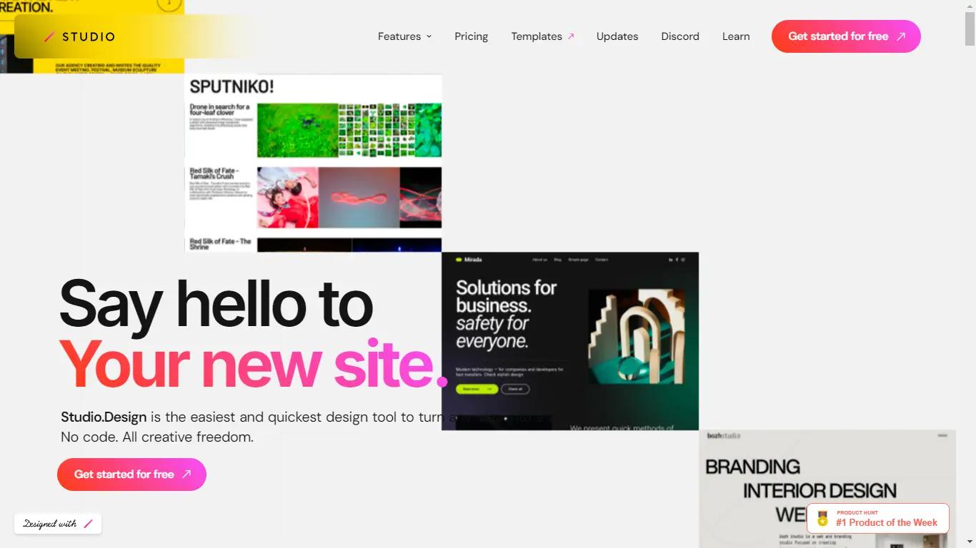 STUDIOWebsite Screenshot