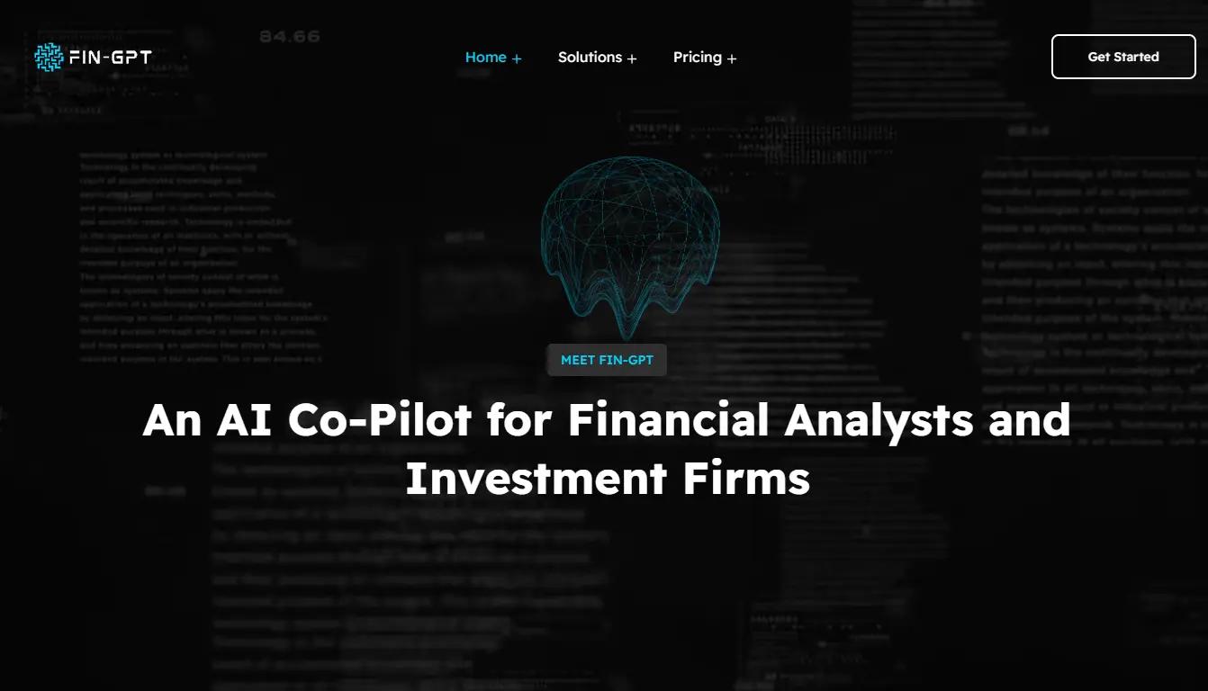 Fin-GPTWebsite Screenshot