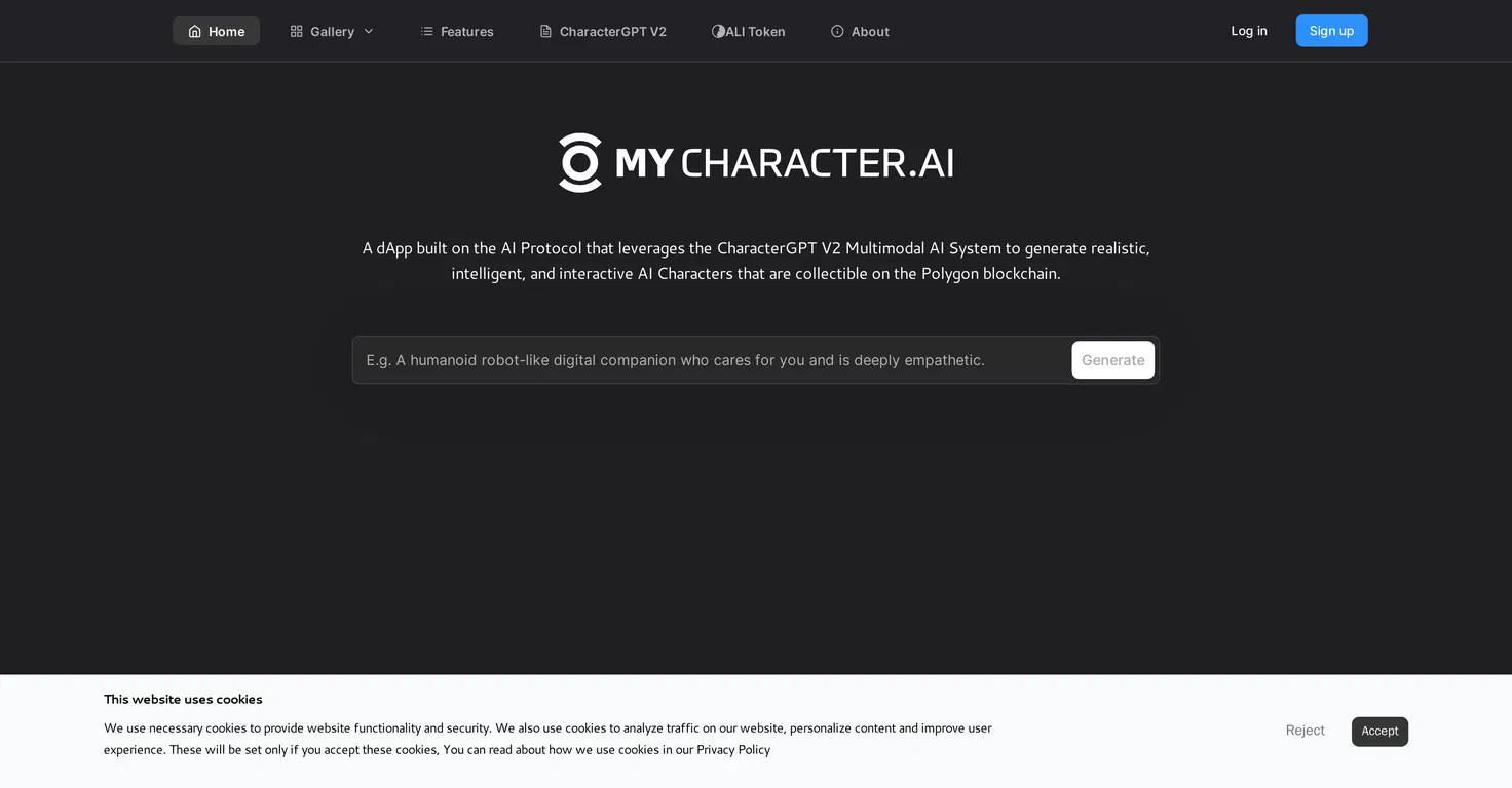 MyCharacter Website