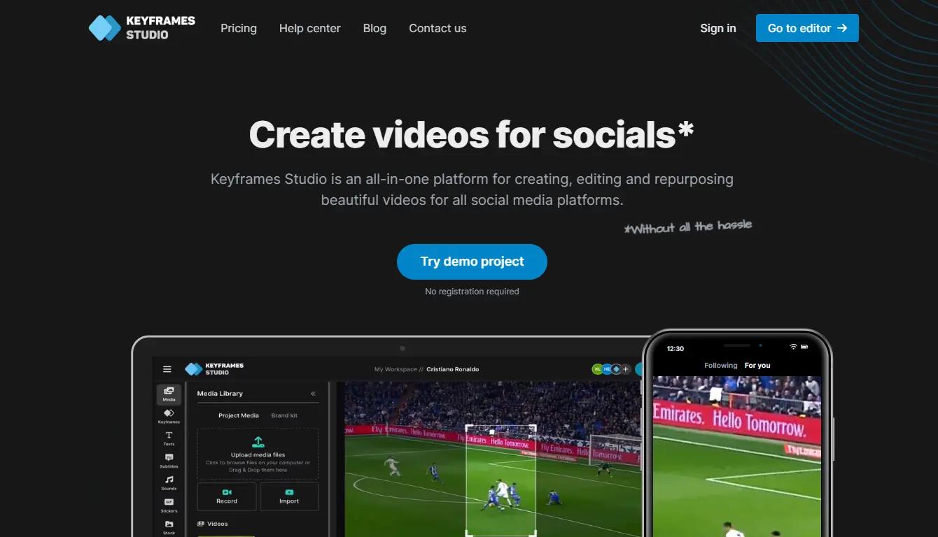 KeyframesStudio Website