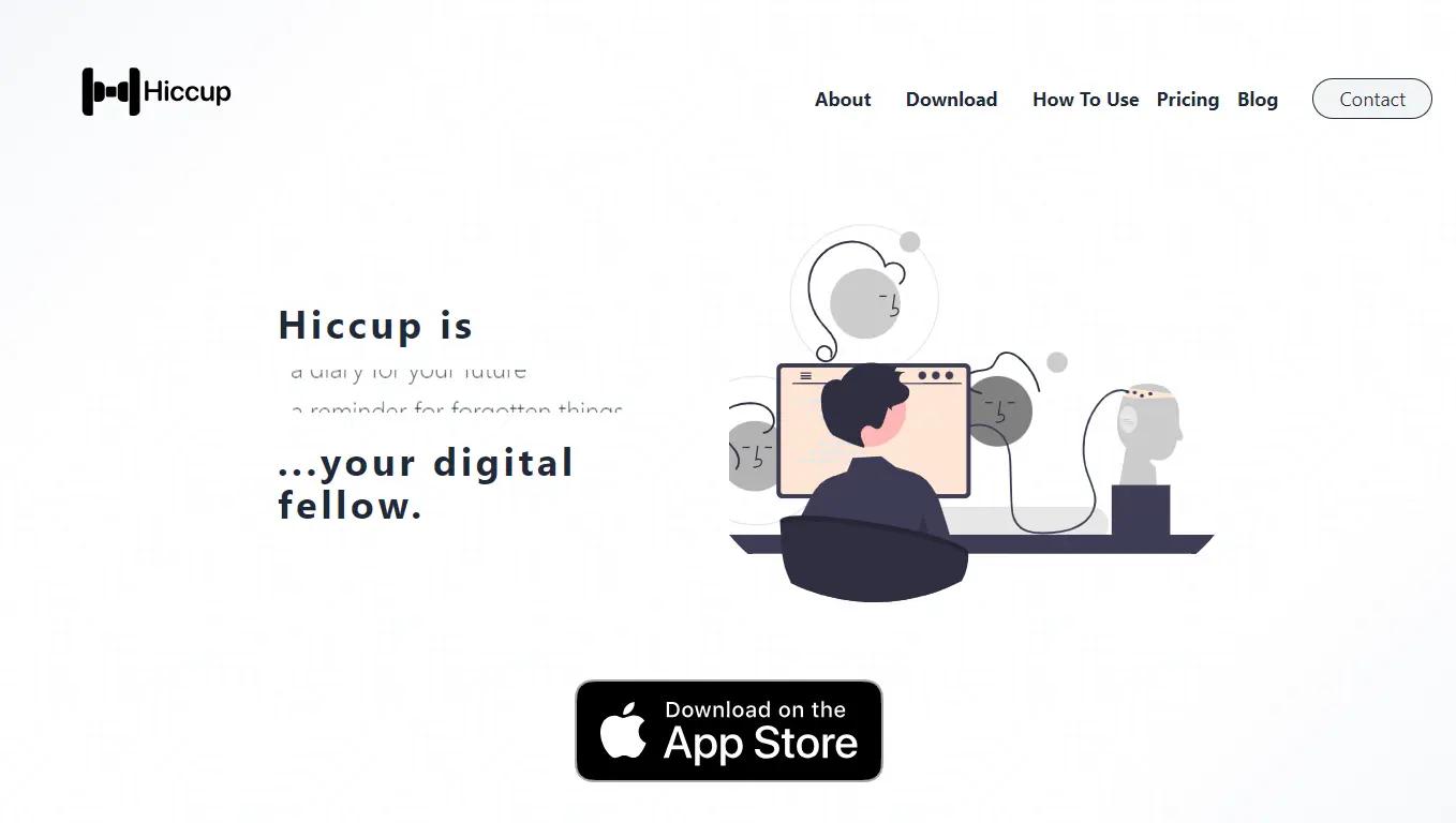 HiccupWebsite Screenshot