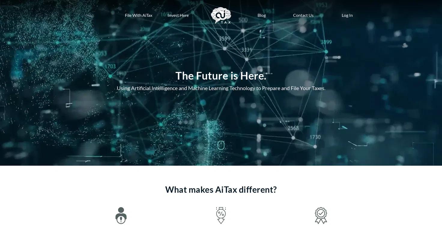 AiTaxWebsite Screenshot