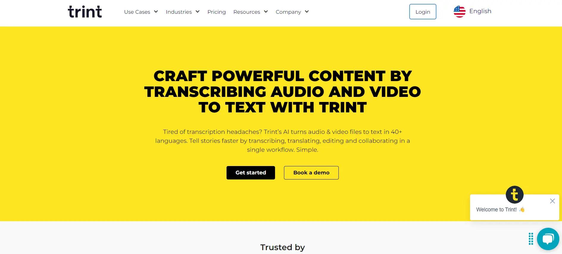 Trint Website