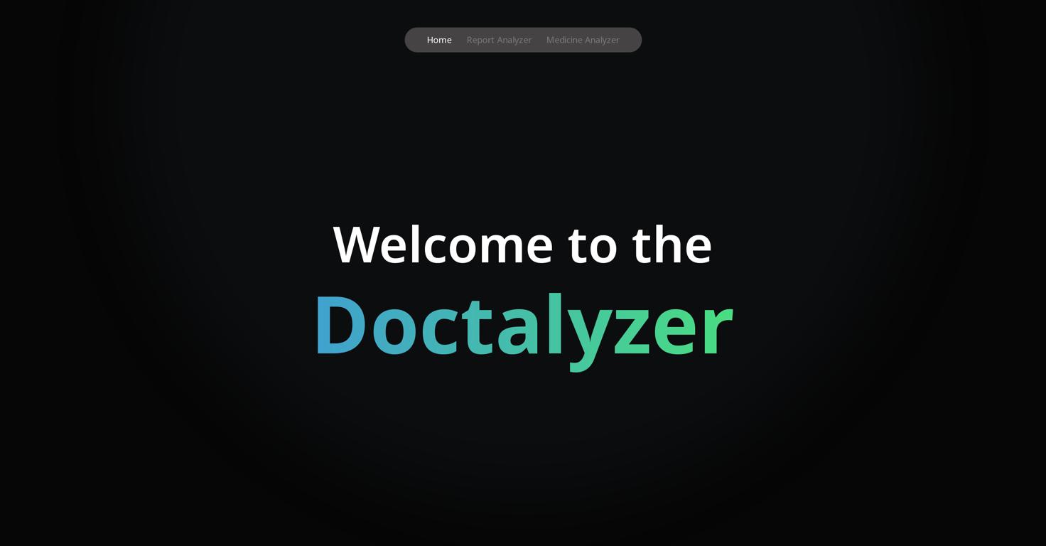 DoctalyzerWebsite Screenshot