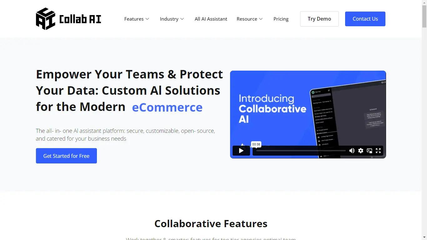 CollabAlWebsite Screenshot