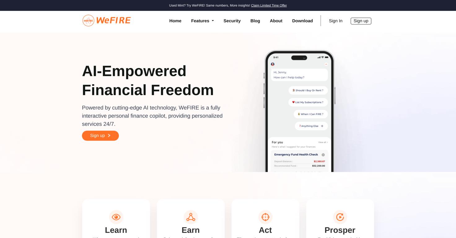 WeFIRE Website