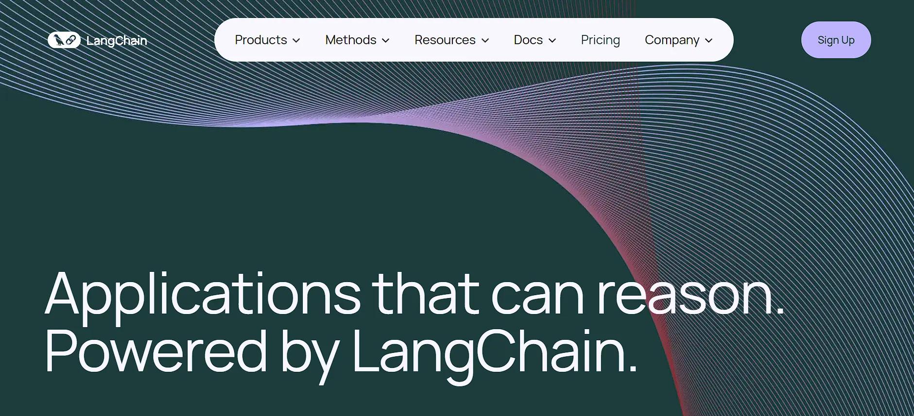 LangchainWebsite Screenshot