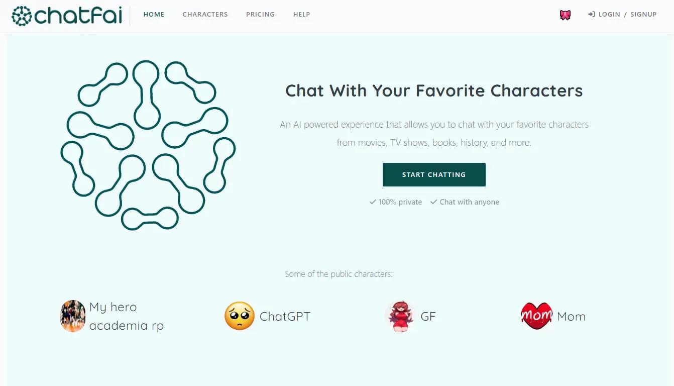 ChatFAIWebsite Screenshot