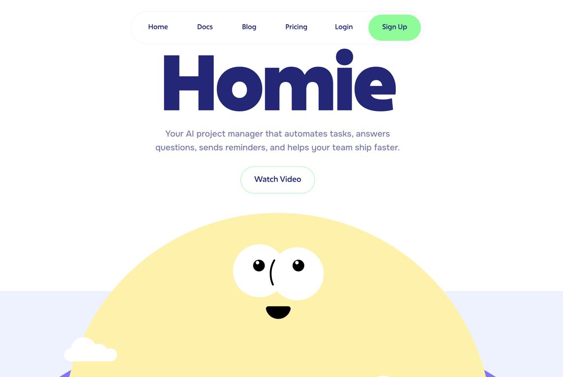 HomieWebsite Screenshot