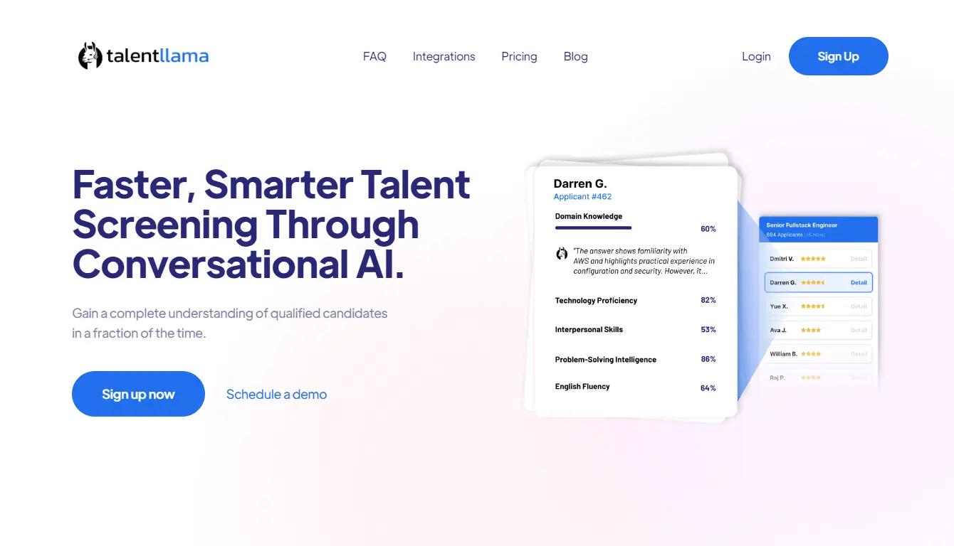 Talent Llama Website