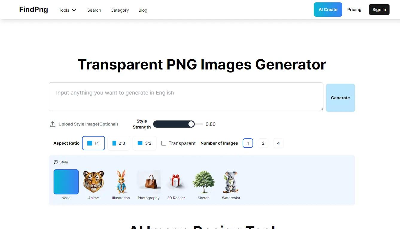 FindPngWebsite Screenshot