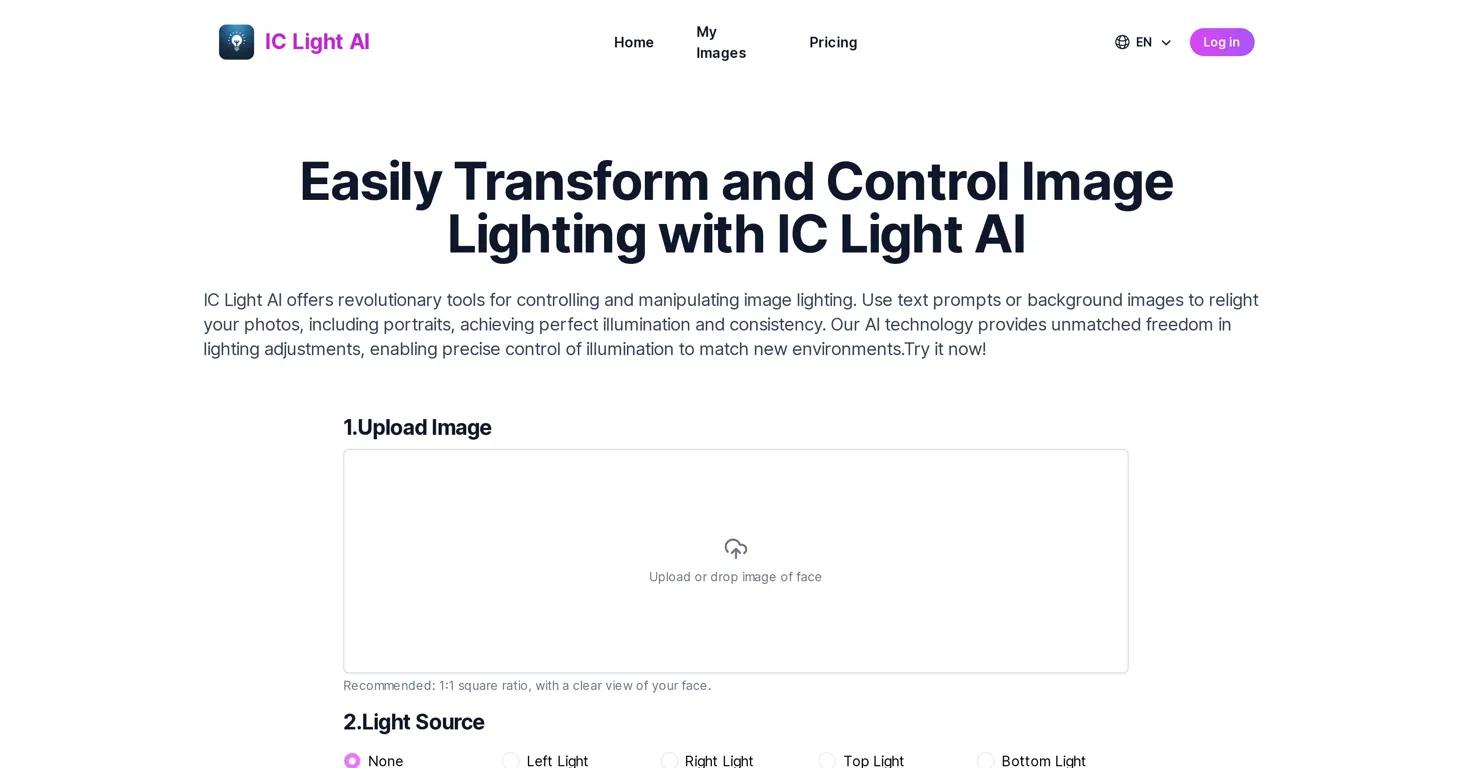 IC Light AIWebsite Screenshot