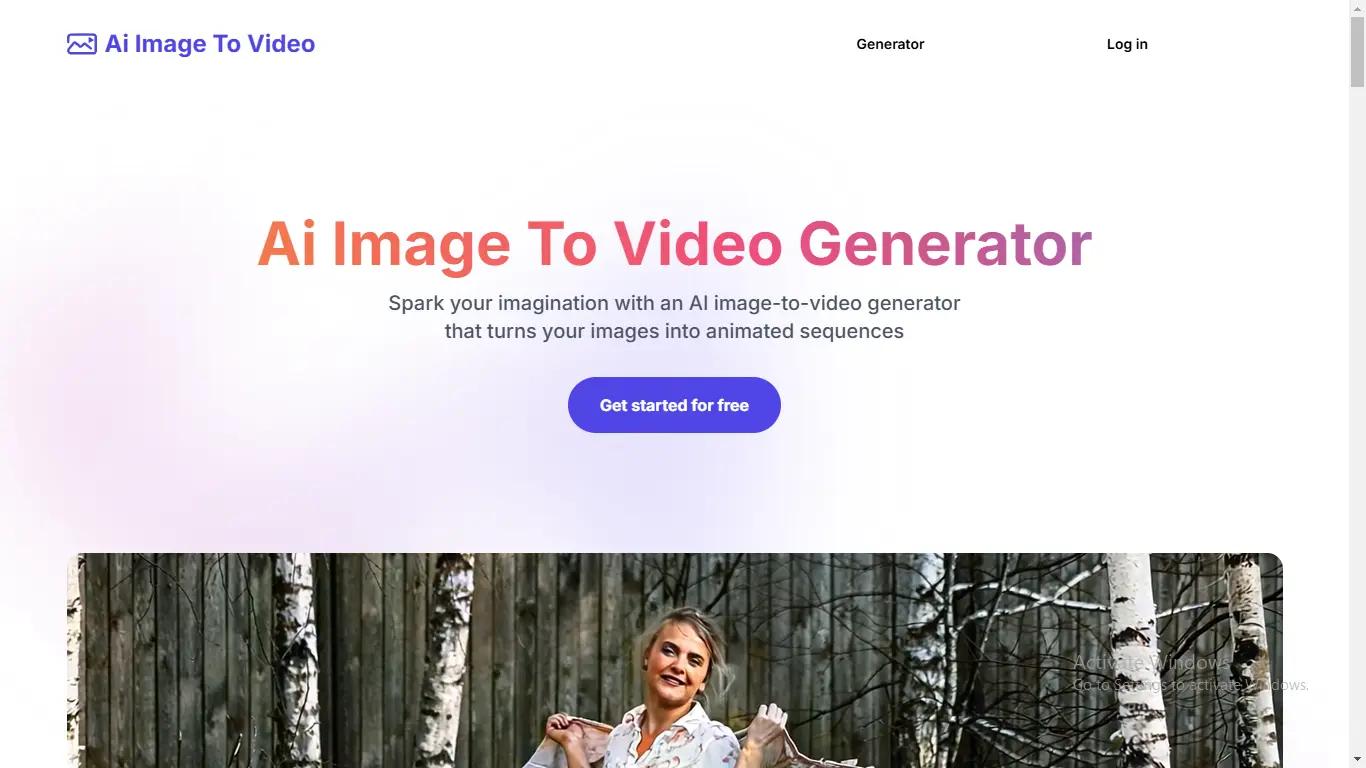 Ai Image To Video  Website