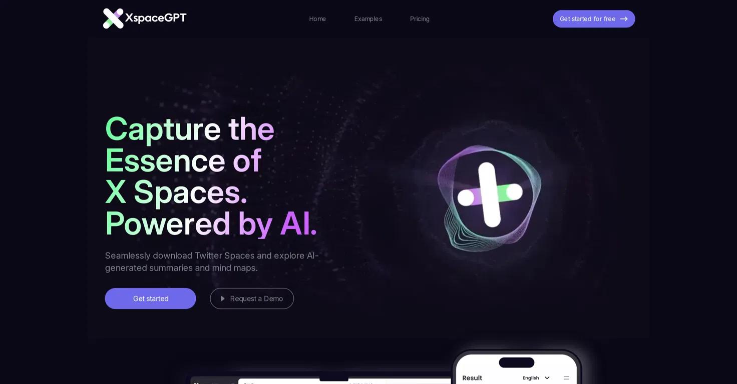 XspaceGPTWebsite Screenshot