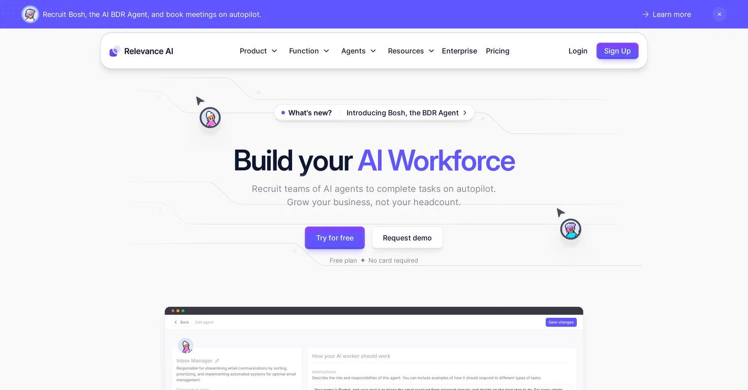 Relevance AI Website