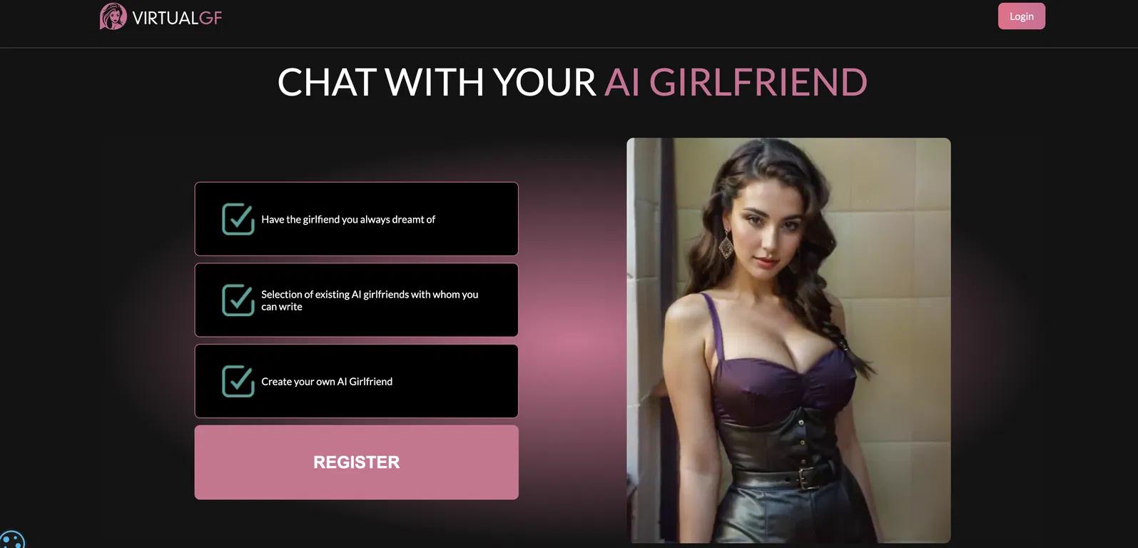 VirtualGFWebsite Screenshot