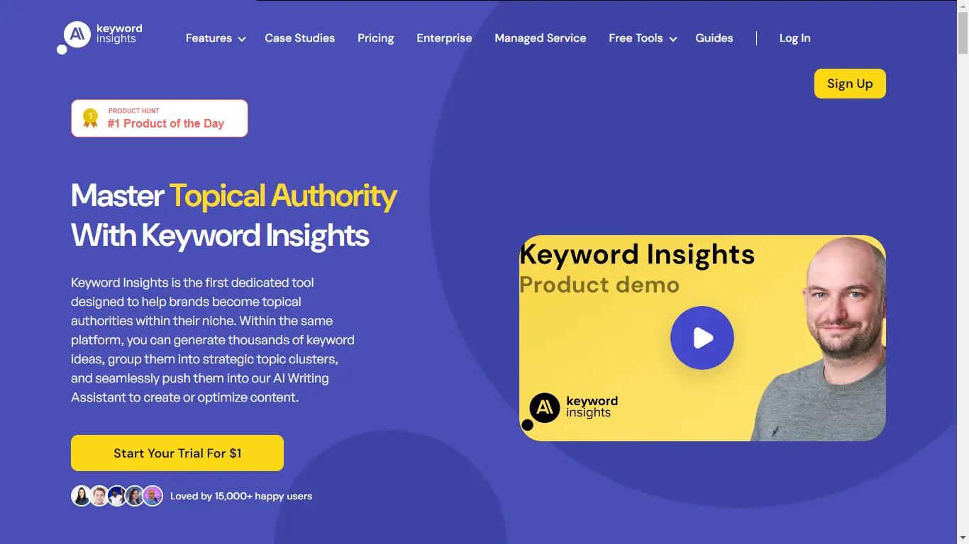 Keyword Insights Website