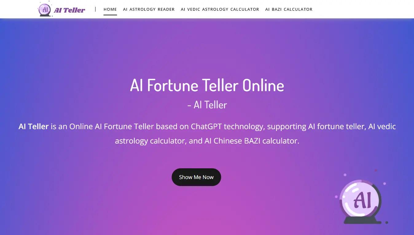 AI TellerWebsite Screenshot