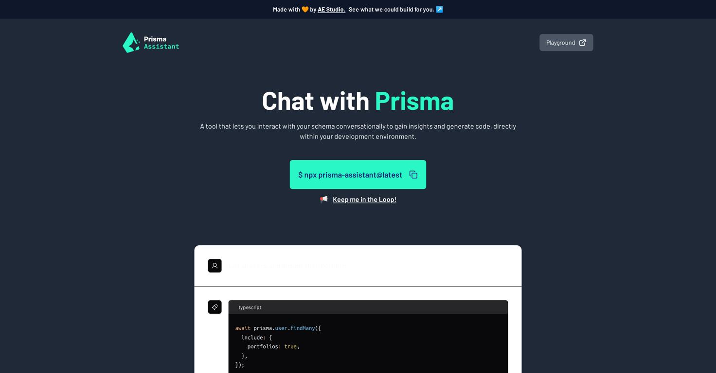 Prisma AssistantWebsite Screenshot