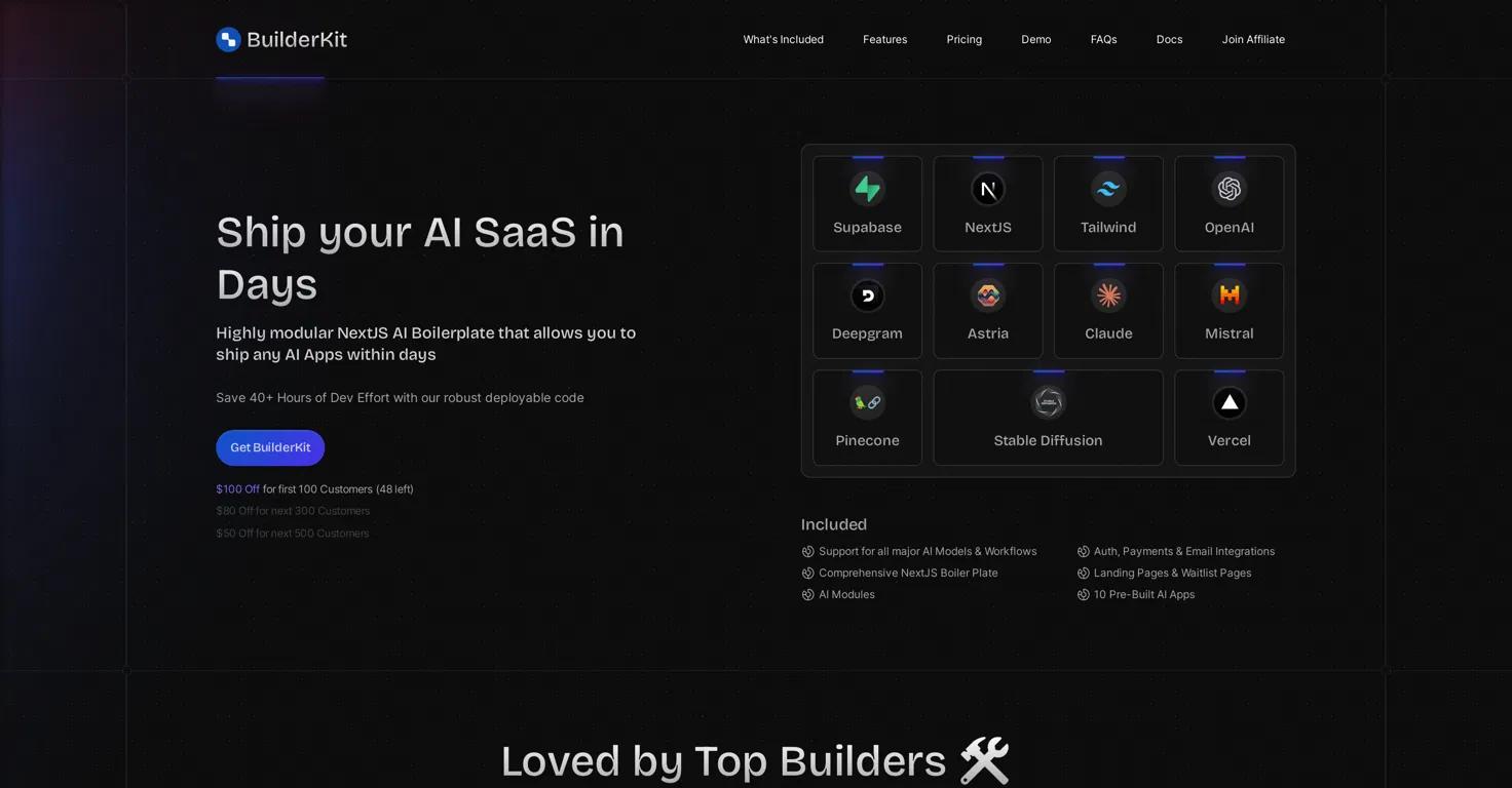 BuilderKitWebsite Screenshot