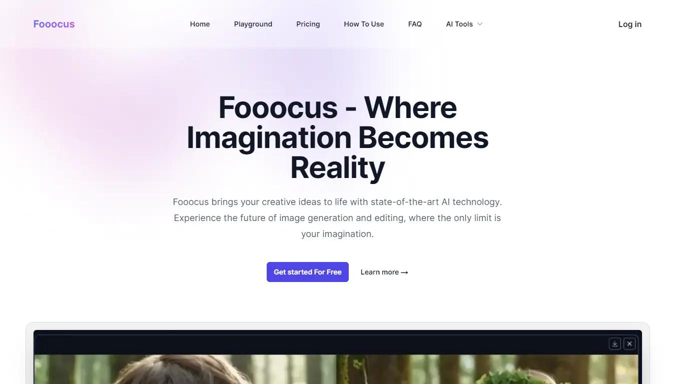 FooocusWebsite Screenshot