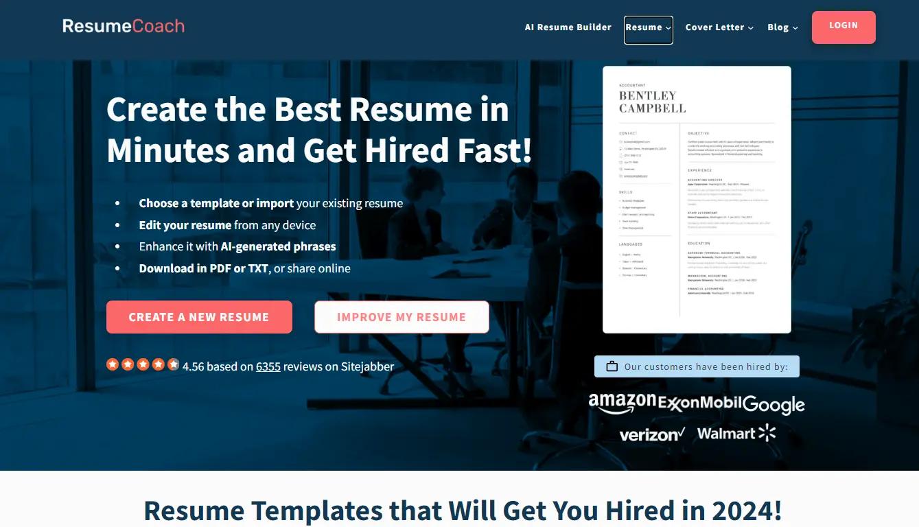 ResumeCoach Website