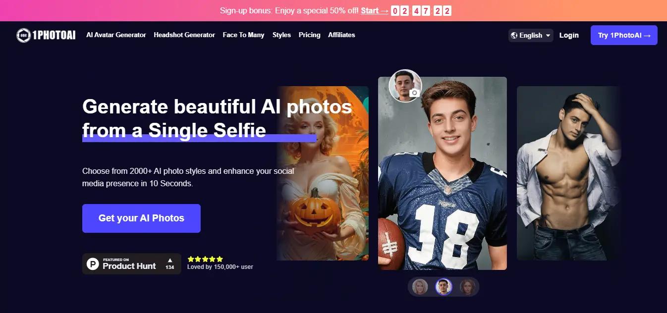 1PhotoAIWebsite Screenshot