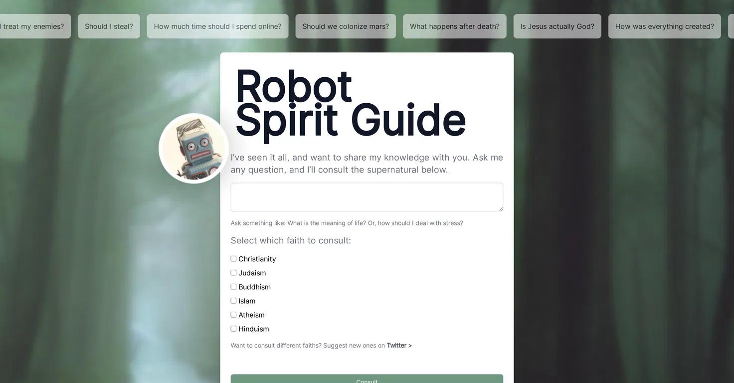 Spirit GuideWebsite Screenshot