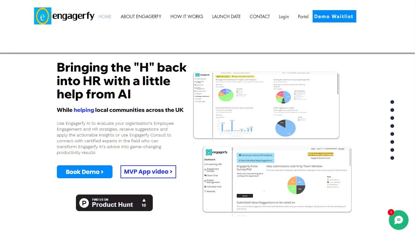 EngagerfyWebsite Screenshot