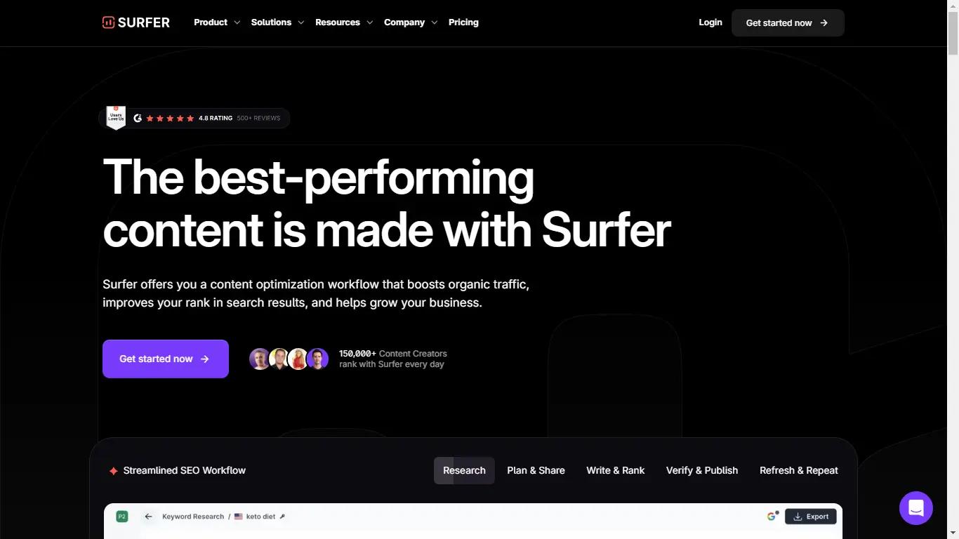 Surfer  Website