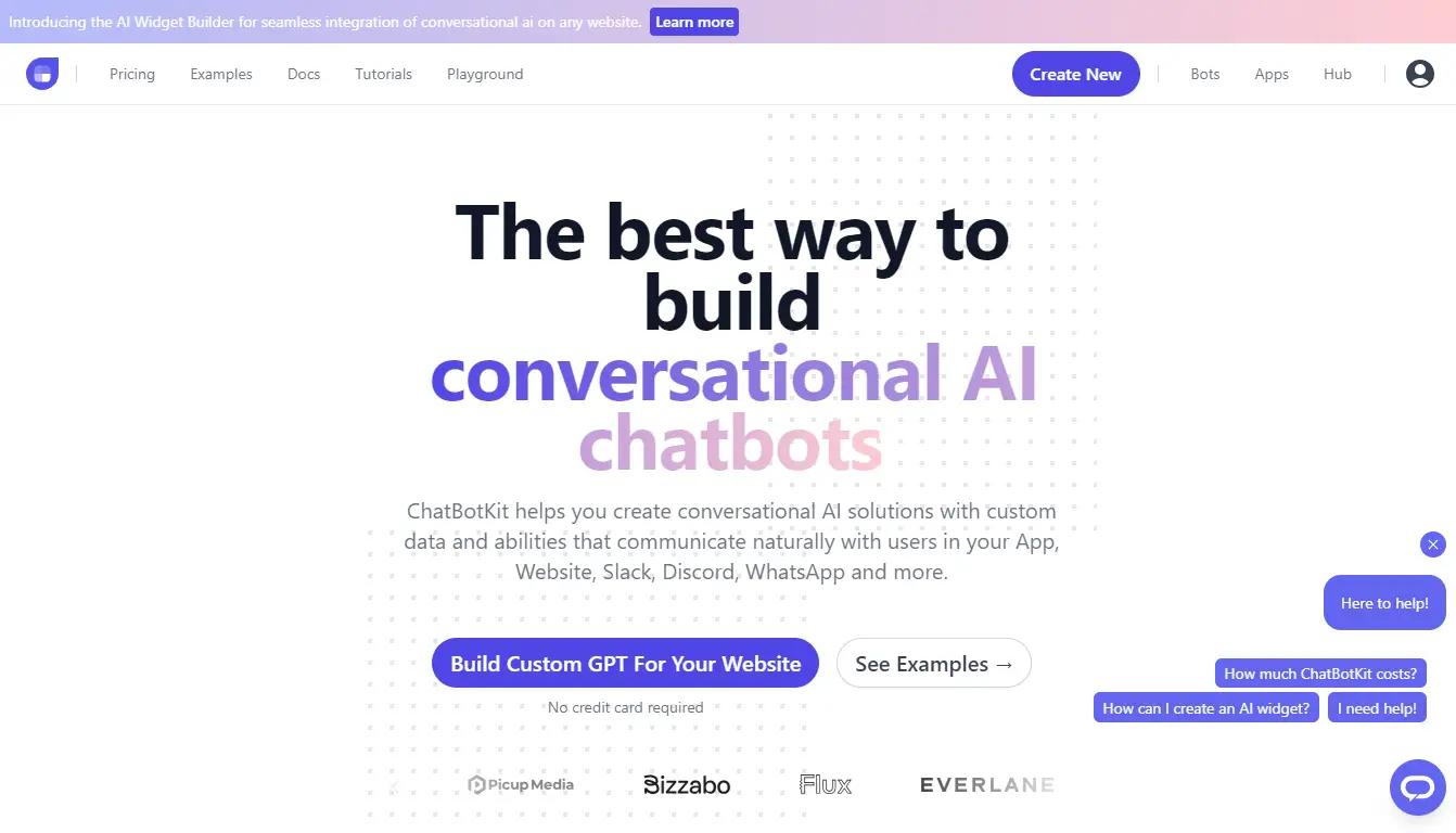 ChatBotKitWebsite Screenshot